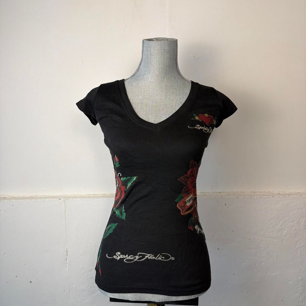 Unbranded Women's Black and Grey T-shirt
